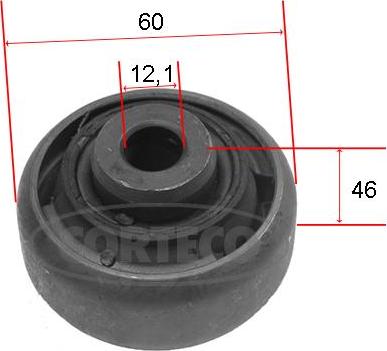 Corteco 21652917 - Сайлентблок, рычаг подвески колеса autospares.lv