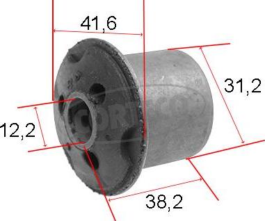 Corteco 21652773 - Сайлентблок, рычаг подвески колеса autospares.lv