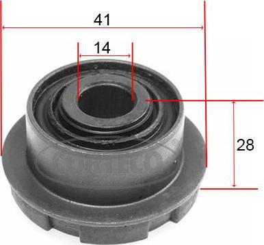 Corteco 21652777 - Сайлентблок, рычаг подвески колеса autospares.lv