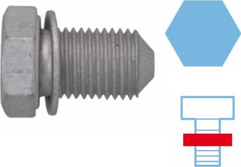 Corteco 220061H - Резьбовая пробка, масляный поддон autospares.lv