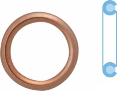 Corteco 407711H - Уплотнительное кольцо, резьбовая пробка маслосливного отверстия autospares.lv