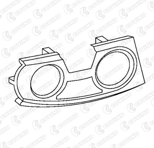 Covind 580/ 88 - Облицовка, противотуманная фара autospares.lv