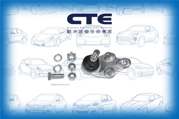 CTE CBJ02007LA - Шаровая опора, несущий / направляющий шарнир autospares.lv