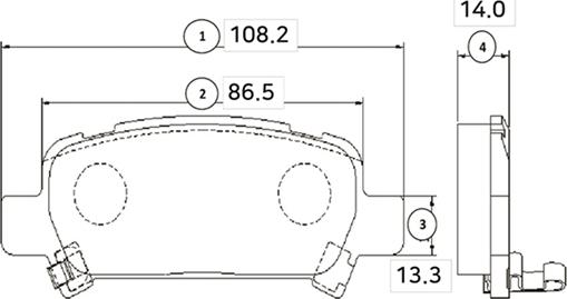 CTR GK0990 - Тормозные колодки, дисковые, комплект autospares.lv