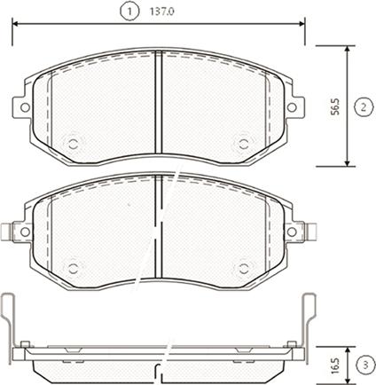 CTR GK0991 - Тормозные колодки, дисковые, комплект autospares.lv