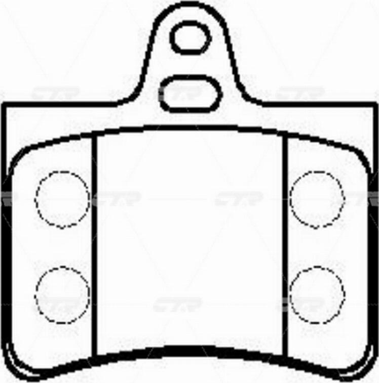 CTR GK0901 - Тормозные колодки, дисковые, комплект autospares.lv