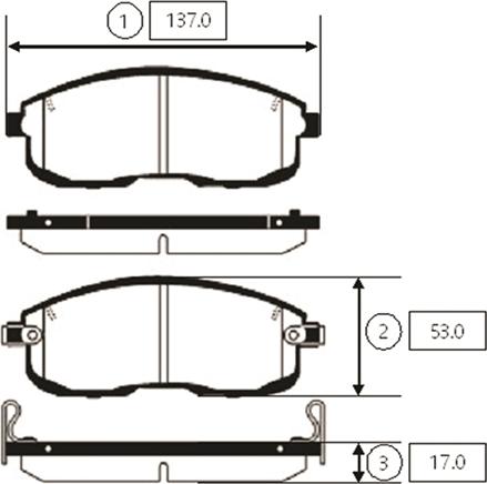 CTR GK0975 - Тормозные колодки, дисковые, комплект autospares.lv