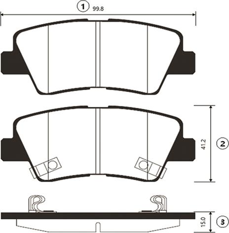 CTR GK0499 - Тормозные колодки, дисковые, комплект autospares.lv