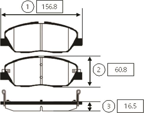 CTR GK0496 - Тормозные колодки, дисковые, комплект autospares.lv