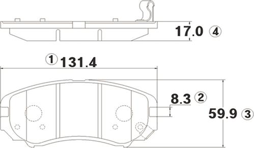 CTR GK0491 - Тормозные колодки, дисковые, комплект autospares.lv