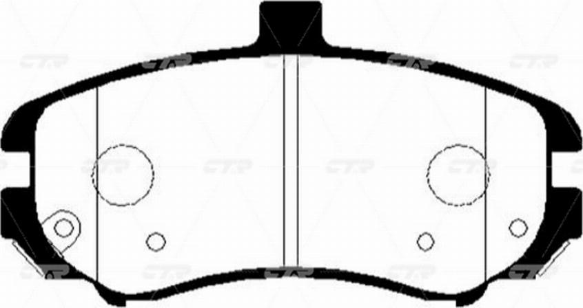 CTR GK0497 - Тормозные колодки, дисковые, комплект autospares.lv