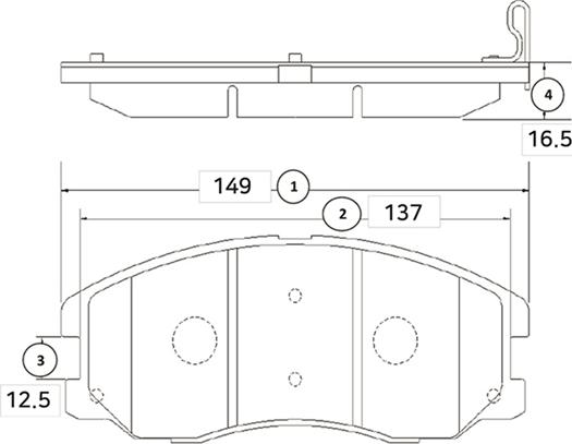 CTR GK0445 - Тормозные колодки, дисковые, комплект autospares.lv