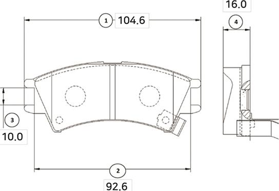 CTR GK0455 - Тормозные колодки, дисковые, комплект autospares.lv