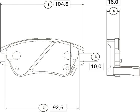 CTR GK0456 - Тормозные колодки, дисковые, комплект autospares.lv