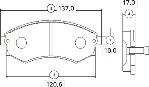 CTR GK0457 - Тормозные колодки, дисковые, комплект autospares.lv