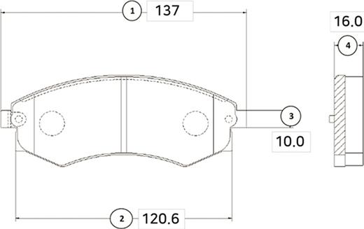 CTR GK0464 - Тормозные колодки, дисковые, комплект autospares.lv