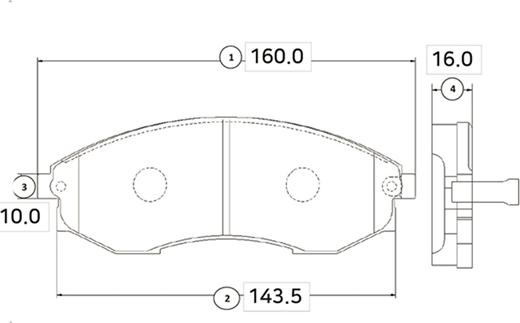 CTR GK0466 - Тормозные колодки, дисковые, комплект autospares.lv