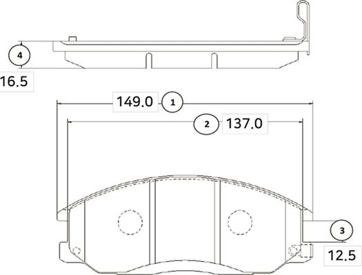 CTR GK0468 - Тормозные колодки, дисковые, комплект autospares.lv