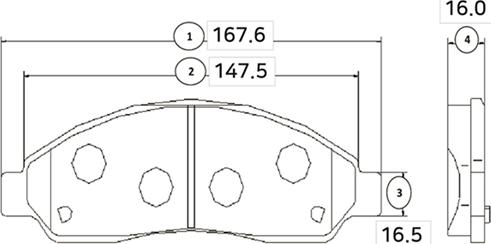 CTR GK0406 - Тормозные колодки, дисковые, комплект autospares.lv