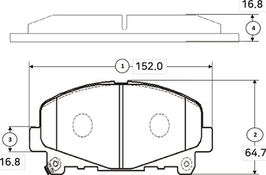 CTR GK0400 - Тормозные колодки, дисковые, комплект autospares.lv