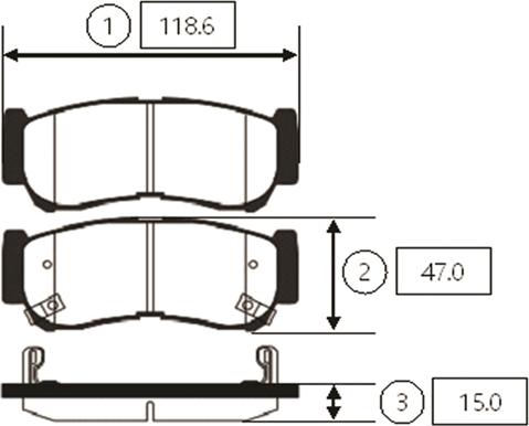 CTR GK0486 - Тормозные колодки, дисковые, комплект autospares.lv