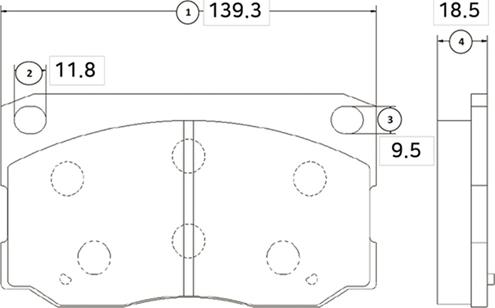 CTR GK0482 - Тормозные колодки, дисковые, комплект autospares.lv