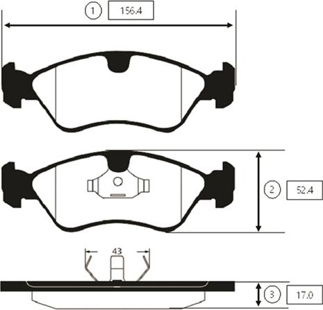 CTR GK0432 - Тормозные колодки, дисковые, комплект autospares.lv