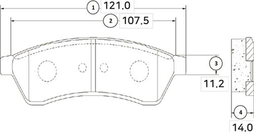 CTR GK0437 - Тормозные колодки, дисковые, комплект autospares.lv