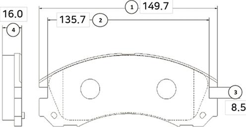 CTR GK0479 - Тормозные колодки, дисковые, комплект autospares.lv