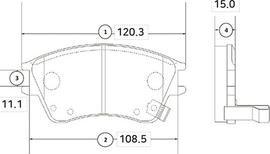 CTR GK0474 - Тормозные колодки, дисковые, комплект autospares.lv