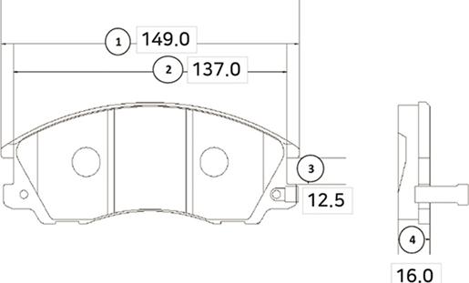 CTR GK0476 - Тормозные колодки, дисковые, комплект autospares.lv