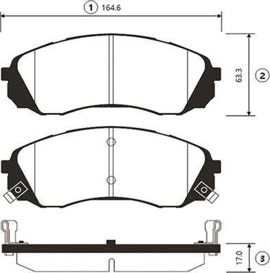 CTR GK0546 - Тормозные колодки, дисковые, комплект autospares.lv