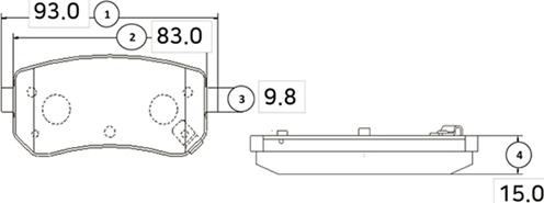 CTR GK0555 - Тормозные колодки, дисковые, комплект autospares.lv