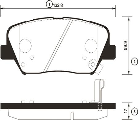 CTR GK0556 - Тормозные колодки, дисковые, комплект autospares.lv