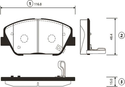 CTR GK0550 - Тормозные колодки, дисковые, комплект autospares.lv