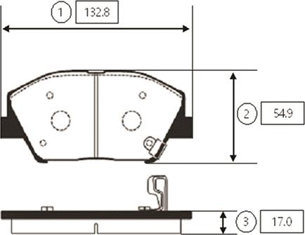 CTR GK0551 - Тормозные колодки, дисковые, комплект autospares.lv