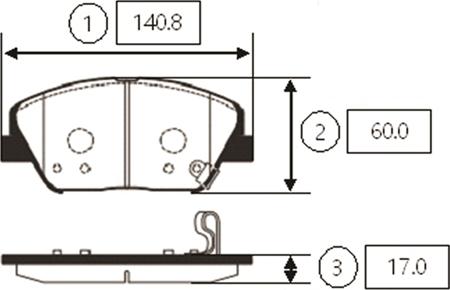 CTR GK0553 - Тормозные колодки, дисковые, комплект autospares.lv