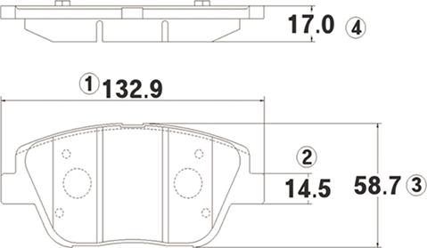 CTR GK0552 - Тормозные колодки, дисковые, комплект autospares.lv