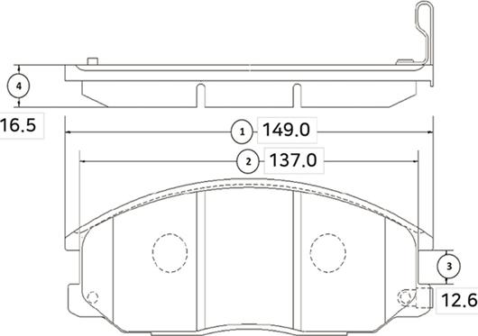 CTR GK0563 - Тормозные колодки, дисковые, комплект autospares.lv