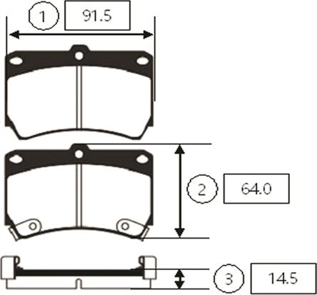 CTR GK0509 - Тормозные колодки, дисковые, комплект autospares.lv