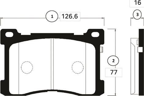 CTR GK0505 - Тормозные колодки, дисковые, комплект autospares.lv