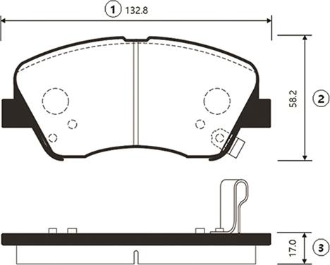 CTR GK0500 - Тормозные колодки, дисковые, комплект autospares.lv