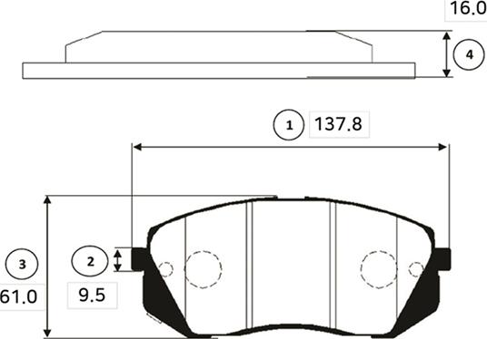 CTR GK0501 - Тормозные колодки, дисковые, комплект autospares.lv