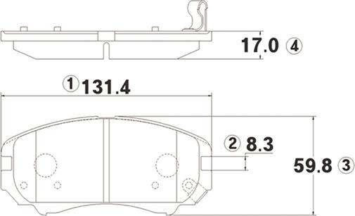 CTR GK0507 - Тормозные колодки, дисковые, комплект autospares.lv