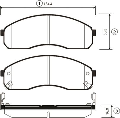 CTR GK0519 - Тормозные колодки, дисковые, комплект autospares.lv