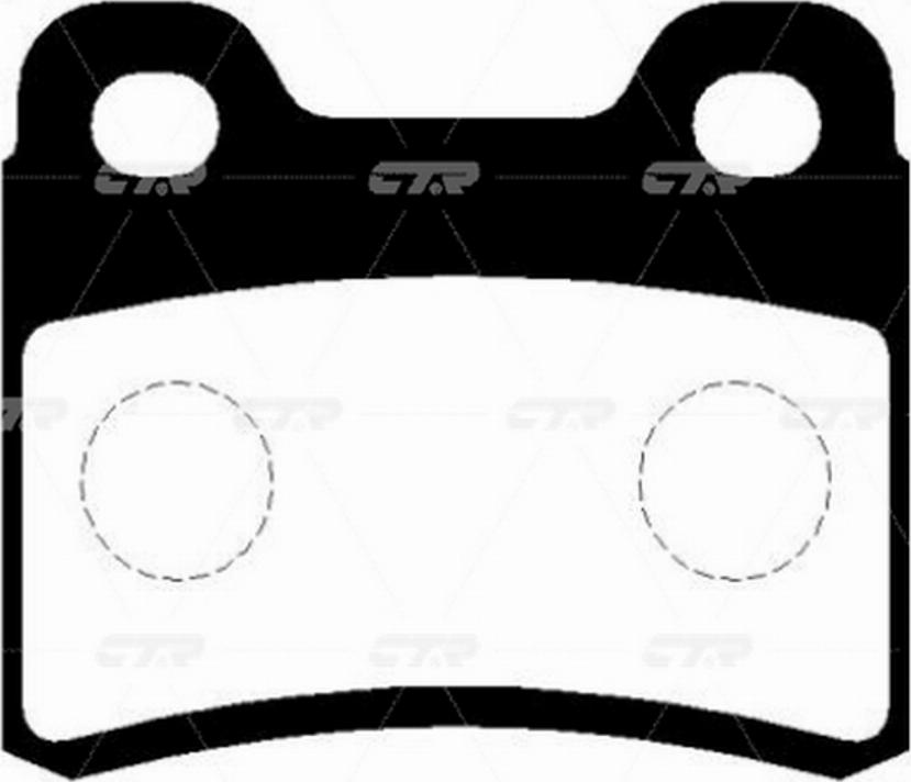 CTR GK0511 - Тормозные колодки, дисковые, комплект autospares.lv