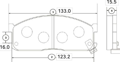 CTR GK0517 - Тормозные колодки, дисковые, комплект autospares.lv