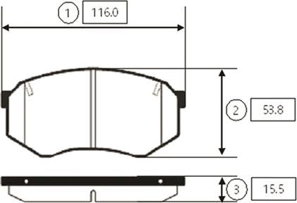 CTR GK0585 - Тормозные колодки, дисковые, комплект autospares.lv