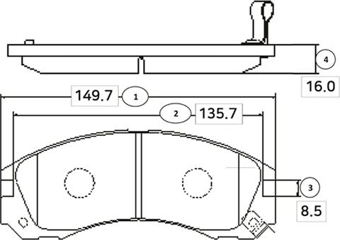 CTR GK0582 - Тормозные колодки, дисковые, комплект autospares.lv