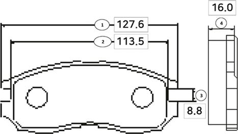 CTR GK0575 - Тормозные колодки, дисковые, комплект autospares.lv